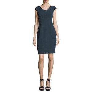 Nanette Lepore Sophia V-neck Sheath Dress In Deep Sea - Worn on TV